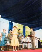 The Royal Family : many card mounted, 11 inch x 14 inch photos (23), including Victoria,
