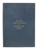LUKIS, William Collings - The Prehistoric Stone Monuments. Cornwall : 40 plates, org.