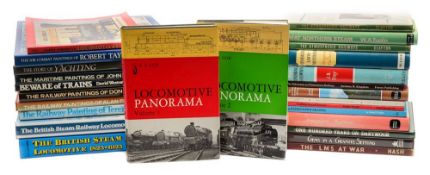 RAILWAY BOOKS : a box in VG condition mainly in d/ws.