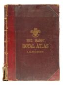 JOHNSTON, Alex. Keith - Handy Royal Atlas : 45 double page maps with outline colouring, org.