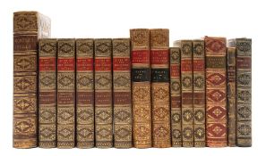 BINDINGS : The Works of William Cowper : his life, letters, and poems - full gilt brown morocco,