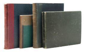 EUROPEAN TOURS : Three manuscript journals, liberally illustrated with p.c. and photographs.