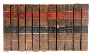 BINDINGS : Ancient Classics - 9 vols, half green calf, 8vo, 1895.