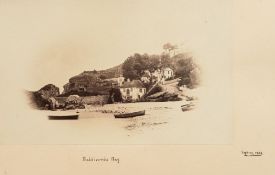 TORQUAY : six albumen photographs laid down, c1860s.