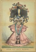 MEDICAL : a set of five hand coloured caricatures by George Cruikshank, 260 x 215 mm, G.