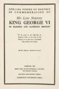 The lying in state of George V : 8 photos and 2 facsimile letters of appreciation from the new King