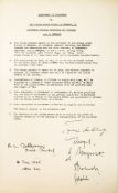 German Surrender : a facsimile copy of the Instrument of Surrender document with Germany for