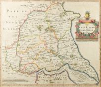 MORDEN, Robert - East Riding and West Riding of Yorkshire : a pair of hand coloured maps,