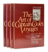 JOPPIEN, Rudiger & SMITH, Bernard - The Art of Captain Cook's Voyages : 4 volumes, well illustrated,