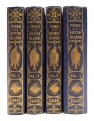 COUCH, Jonathan - A History of the Fishes of the British Islands : 4 vols, 252 hand coloured plates,