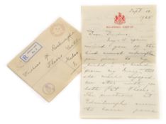 MARY of TECK : [1867-1953] 3 page ALs from Balmoral Castle, dated Sept. 10. 1925.
