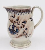 An Irish pearlware jug attributed to the Downshire Pottery,