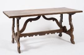 A 19th Century French provincial walnut farmhouse table:,