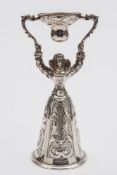 An Edward VII Continental silver wager cup, bears import marks for London,