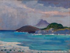 James Dickson Innes [1887-1914] - Grey Mediterranean:- signed and inscribed as titled twice on the