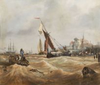 Circle of William Clarkson Stanfield [1793-1867]- Tilbury Fort:- dated 1863 bottom