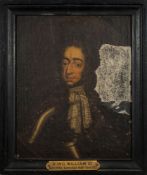 English School 18th Century- A portrait of Queen Mary II,