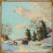 * Berthe des Clayes [1877-1968]- A Winter Scene;