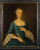 Dutch School 18th Century- A pair of portraits,