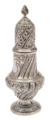 A Victorian silver sugar caster, maker Thomas Bradbury & Sons, London,