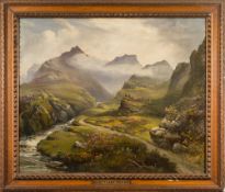 Robert Cooper [19th Century]- Sanctuary Peaks: Craig Crianach:- a pair, both signed,