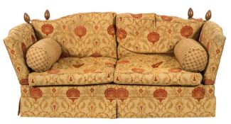 A Brights of Nettlebed 'Broadway Major' knole style drop end settee:,