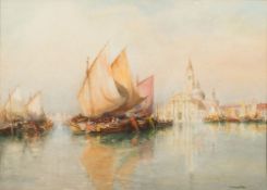 Richard Henry Wright [1857-1930]- The Rialto Bridge, Venice; San Giorgio Maggiore,