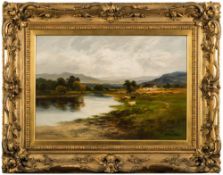 William Beattie Brown [1831-1909]- On the River Tay ,