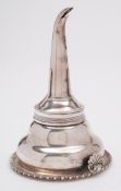 A George III silver wine funnel, maker Rebecca Emes & Edward Barnard I, London,