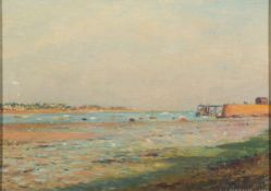 * Leslie Joseph Watson [b.1906]- Exe Estuary:- signed and dated 1959 oil on board 23.5 x 33.5cm.