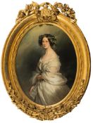Franz Xaver Winterhalter [1805-1873]- A portrait of a lady,