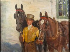 * Alice des Clayes [1890-1968]- The Postilion of The Old Berkeley Coach:- signed and inscribed on a