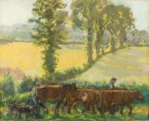 * Alice des Clayes [1890-1968]- Herding cattle,
