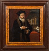 Dutch School [18th/19th Century]- A portrait of John Calvin [1509-1564],