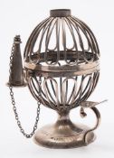 A George V silver wax jack, maker Skinner & Co, London, 1912: initialled,