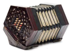 Crane & Sons Ltd, Liverpool, a late 19th century concertina: bears paper label ,