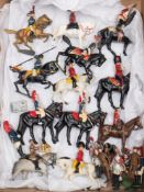 A collection of various Britains cavalry figures:,