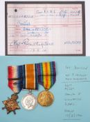 A WWI trio '2019 A/Sgt Samuel J Williamson RAMC':, 1914-15 Star with Rosette and Mons bar,