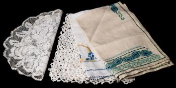 A late 19th /early 20th century cream silk and embroidered christening gown,