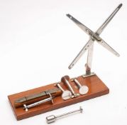 A Hardy Deluxe mahogany and aluminium line winder/drier:,