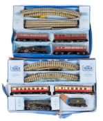 Two Hornby Dublo boxed railway sets:,
