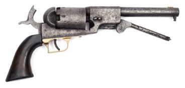 A Colt 1848 pattern 1st Model Dragoon pistol in relic condition:,