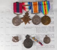 A World War One Distinguished Conduct Medal group of four to 64754 Dvr. F.S.