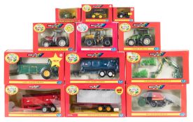 Britains, 1/32nd collection of farm tractors and machinery: including 12 Ton Marston Trailer,