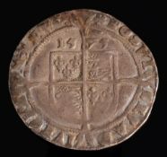 Elizabeth I (1558-1603) silver sixpence: third issue, 1565.