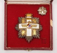A Spanish Grand Cross of Aeronautical Merit and miniature:,