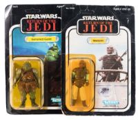Kenner Star Wars, The Return of the Jedi, 'Weequay' and 'Gamorrean Guard' 3 3/4 inch figures:,