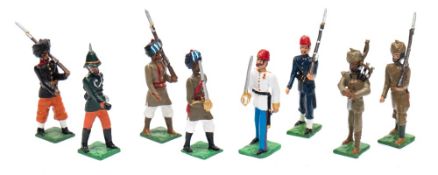 A collection of handmade and hand painted Indian Army and Napoleonic Egyptian Campaign troop:,