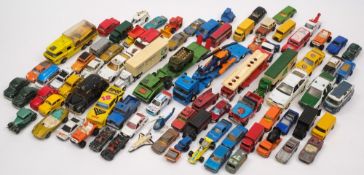 A collection of various matchbox, Corgi and Dinky vehicles:,