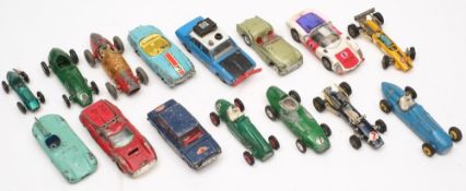 A collection of Corgi Dinky and other racing cars:, including Cooper-Bristol, Talbot Lago etc..
